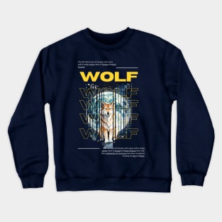 Fullmoon Wolf Lover Design Crewneck Sweatshirt